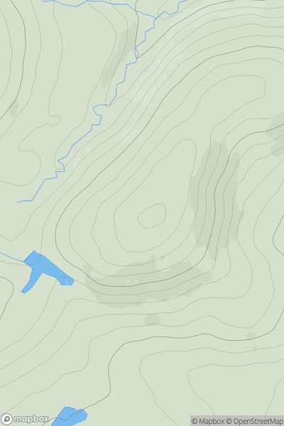 Thumbnail image for Broom Hill [Braemar to Montrose] showing contour plot for surrounding peak